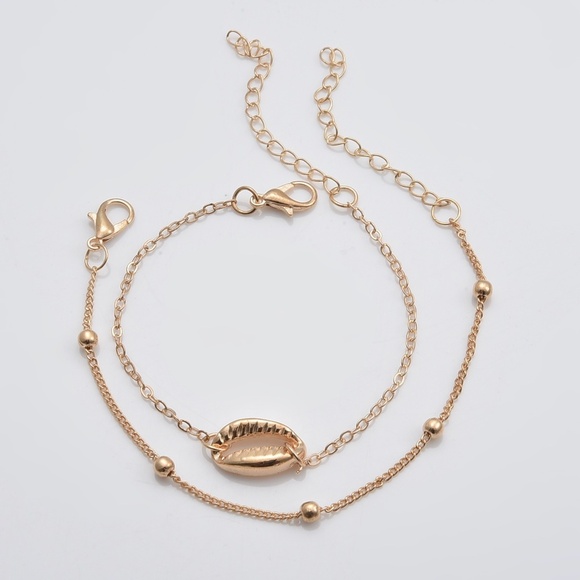 **ELOAH* 2-Pc Gold Shell Style Fashion Bracelet Set - Picture 1 of 7